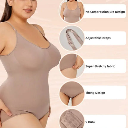Tummy Control Full Bust Shapewear Bodysuit - Lamarshop1