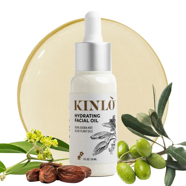 Kinlo Hydrating Face Oil Jojoba oil Olive oil with Vitamin E Face Oil Moisturizer Deep Hydration Nourishing. 1 fl oz facial oil for gua sha massage oil face moisturizer - Lamarshop1