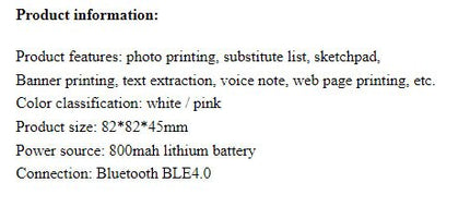Portable Thermal Correction Printer - Lamarshop1