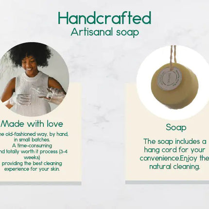 Reassuring Soap Bar. Wheat, Olive, and Almond Oil.