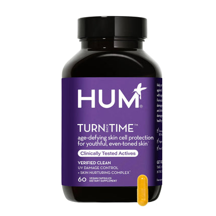 HUM Turn Back Time - Supplement for Youthful Skin with Tumeric Green Tea Polyphenols & Lutein - Skin Anti Aging Capsules for Even Tone (60 - Count) - Lamarshop1