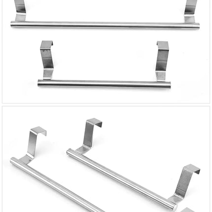 Stainless Steel Single Rod Towel Rack for Cabinet Doors - Lamarshop1