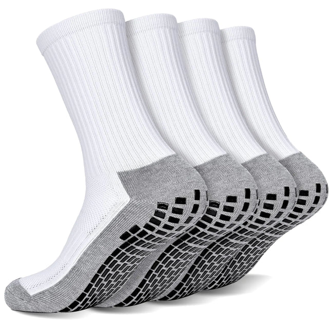 Dingcooler Anti Slip Socks Grip Soccer Socks Non Slip Hospital Socks Athletic Crew Socks for Kids Youth - Lamarshop1