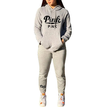 N8999P3 Plus Size Casual Printed Sweatshirt Set - Lamarshop1