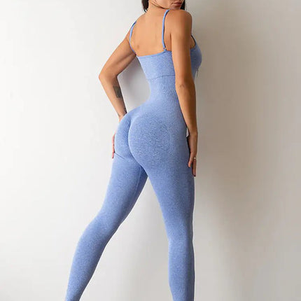 Womens Sexy Unitard One Piece Jumpsuit Spaghetti Strap Tummy Control Rompers Sleeveless Bodysuits Outfits - Lamarshop1