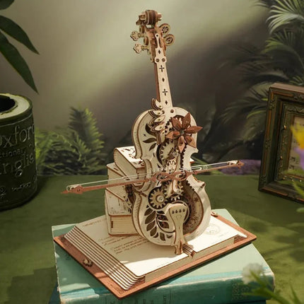 Magic Cello 3D Wooden Puzzle Music Box - Lamarshop1