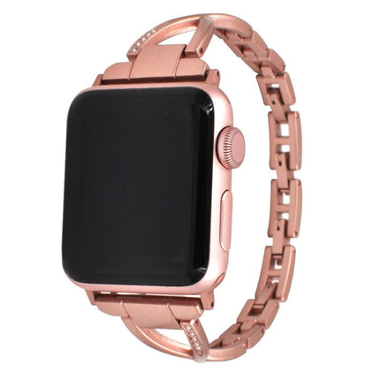 Apple Watch Band X-Type Stainless Steel with Diamonds