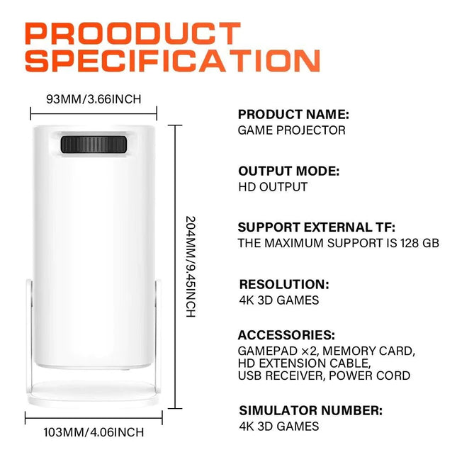Portable Game Projector - Lamarshop1