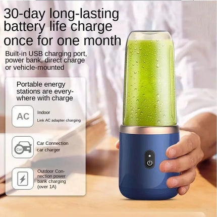 Portable Electric Juicer 400ml Lemon Orange Fruit Squeezer Multifunction Mixer Fruit Smoothie Blender Household Appliances - Lamarshop1