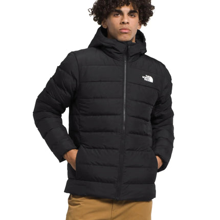 THE NORTH FACE Mens Aconcagua Insulated Hooded Jacket (Standard and Big Size) - PFAS Free TNF Black - NPF Small - Lamarshop1