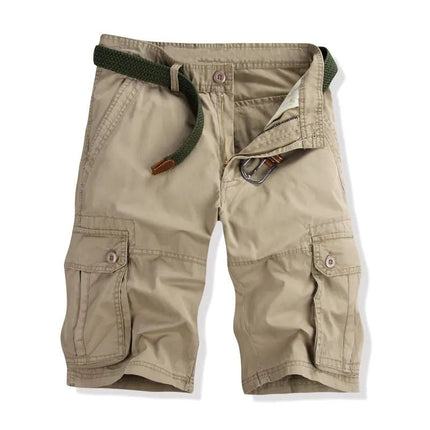 Men's Casual Cotton Cargo Shorts with Big Pockets - Lamarshop1