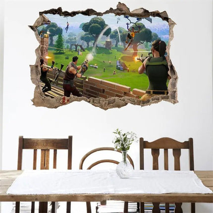3D Fortnite PVC Wall Stickers for Home Decor - Lamarshop1