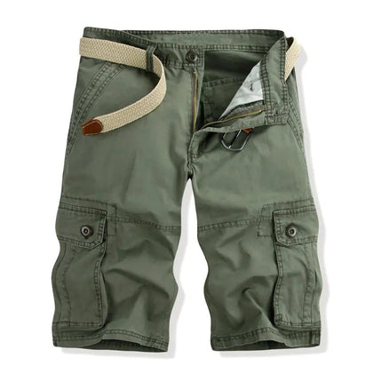 Men's Casual Cotton Cargo Shorts with Big Pockets - Lamarshop1