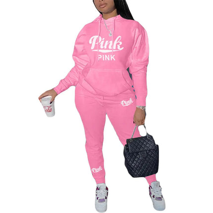 N8999P3 Plus Size Casual Printed Sweatshirt Set - Lamarshop1