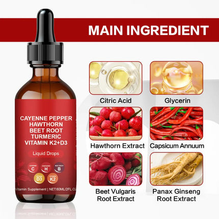 "Pepper vitality body care drops for wellness and energy support"