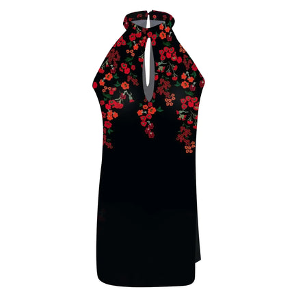 Sexy Halter Sleeveless Summer Mini Dress for Women