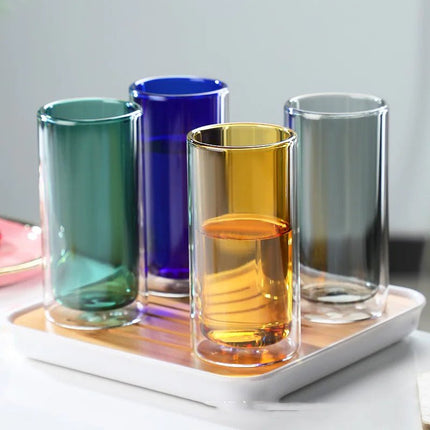Double - Layer Transparent Glass Coffee Cup - Lamarshop1