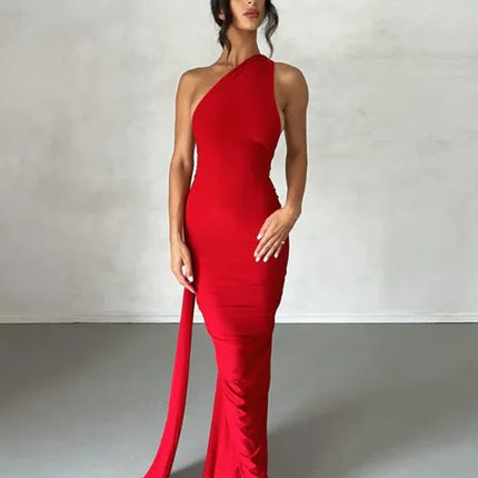 Backless Halter Sheath Dress For Women