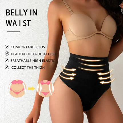 High - Waisted Tummy Control Thong for Women - Lamarshop1