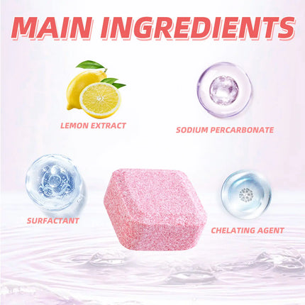 Jakehoe Toilet Effervescent Tablets Toilet Cleaner Cleaning Odor Yellow Stains Dirt Urine Stains Toilet Cleaning Tablets
