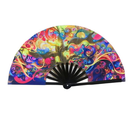 Fluorescent Bamboo Hand Fan - Lamarshop1