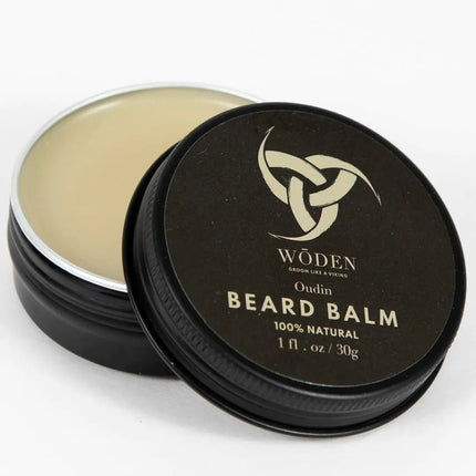 Wōden Earthy Aroma Beard & Hair Balm 1oz - Leave in Conditioner for Men - Luxurious Softness - Light Hold for Styling - Beeswax Shea Butter Blackseed Oil Cocoa Butter Avocado Oil and Coconut Oil - Lamarshop1