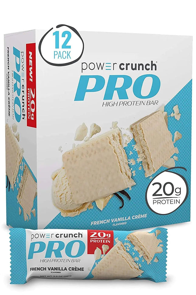 Power Crunch PRO French Vanilla Crème 2 Ounces (12 Count) - Lamarshop1