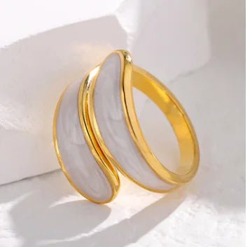 Personalized Adjustable Titanium Steel Drip Ring for Women