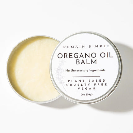 Remain Simple OREGANO OIL BALM - Strongest ALL NATURAL Formula to Help Nourish the Skin Great for Eczema Ringworm Jock Itch Cracked Skin Nail Issues and Much More - VEGAN Made in the USA