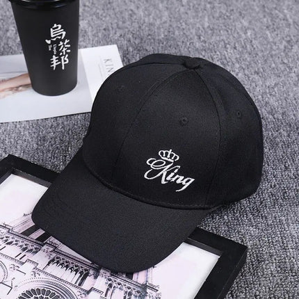 King N Queen Crown Embroidered Baseball Caps Set