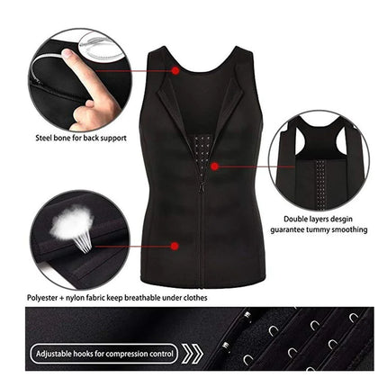 Men's Sauna Corset Slimming Vest - Lamarshop1