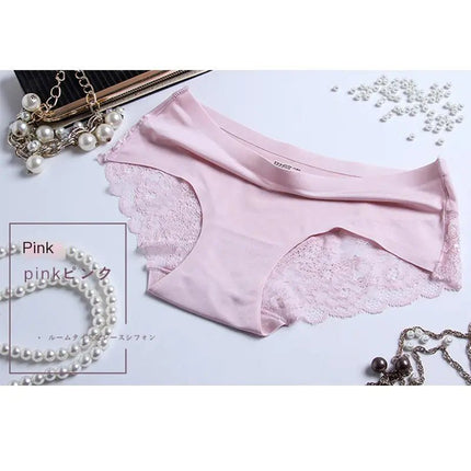 Sexy Ice Silk Women's Lace Thong Panties - Lamarshop1