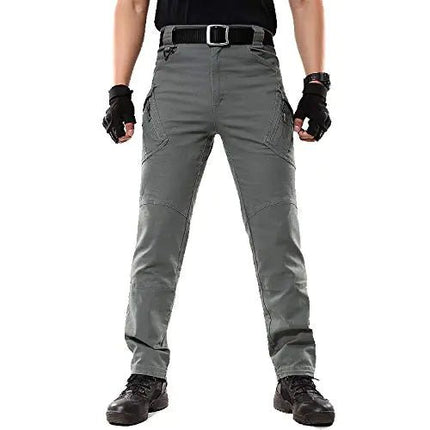 Flexcamo - Tactical Waterproof Pants，Texwix Tactical Pants，Mens Stretch Hiking Work Cargo with Multi Pockets (GreenLarge) - Lamarshop1