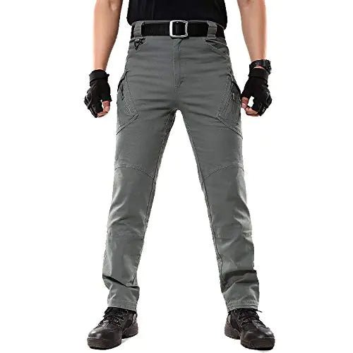 Flexcamo - Tactical Waterproof Pants，Texwix Tactical Pants，Mens Stretch Hiking Work Cargo with Multi Pockets (GreenLarge) - Lamarshop1