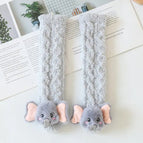 Grey Elephant Socks / Free Size(0-3Years)