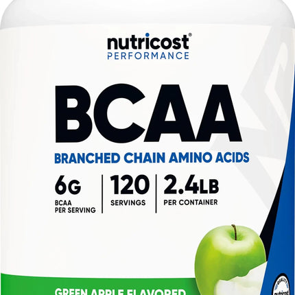 Nutricost BCAA Powder 2:1:1 120 Servings (Green Apple)