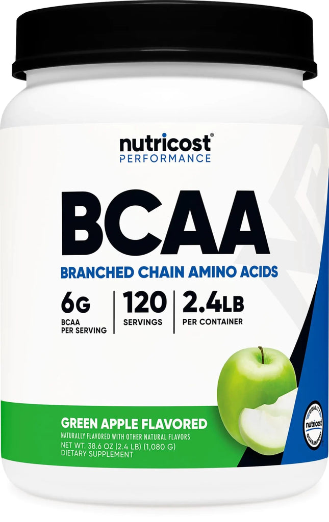 Nutricost BCAA Powder 2:1:1 120 Servings (Green Apple)