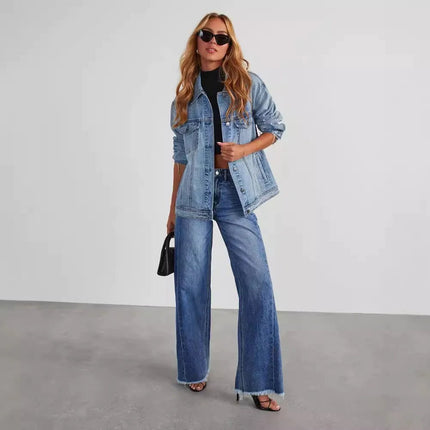 Straight Wide-Leg Jeans