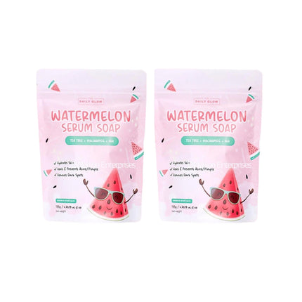 The Daily Glow Essentials Watermelon Serum Soap 2 Bars x 135g - Lamarshop1