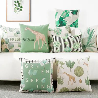 Artistic Plant - Themed Pillow Cover for Sofa and Car - Lamarshop1
