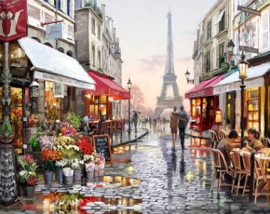 Digital Oil Painting DIY Floral Street Art Kit - Lamarshop1