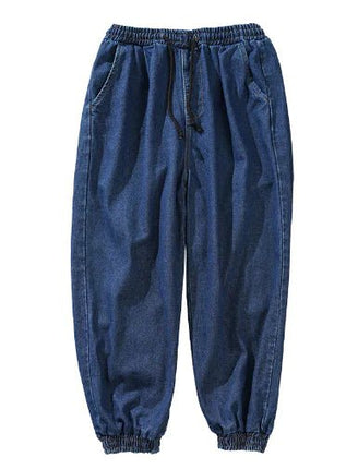 Elastic Waist Loose Fit Wide Leg Jeans for All
