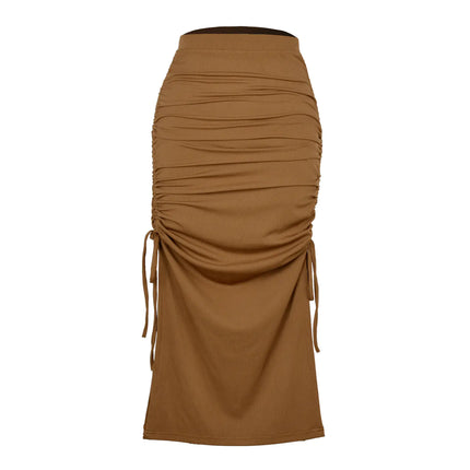 Pleated Lace - Up Sexy Long Skirt for Fashionistas - Lamarshop1