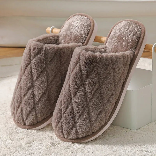 Men's Warm Waterproof Plush Slippers - Lamarshop1