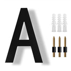 House Number A / Black -200MM