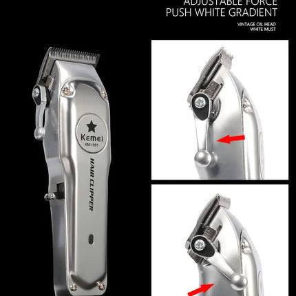 Kemei Rechargeable Electric Hair Clipper for Men