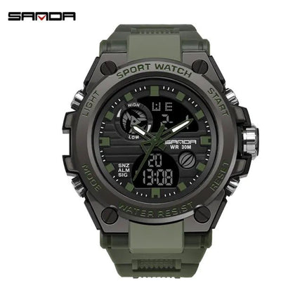 Luminous Chronograph Digital Watch for Leisure Use