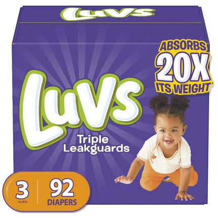 Luvs Diapers Size 3 92 Count - Lamarshop1