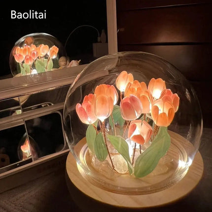Handmade Tulip Night Light - Lamarshop1