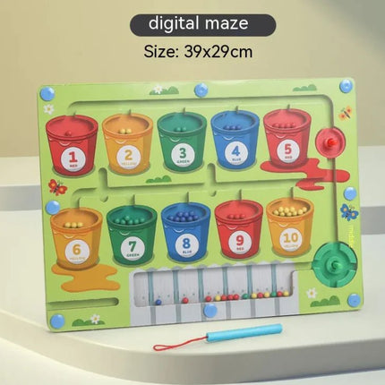 Digital Maze Wooden Puzzle